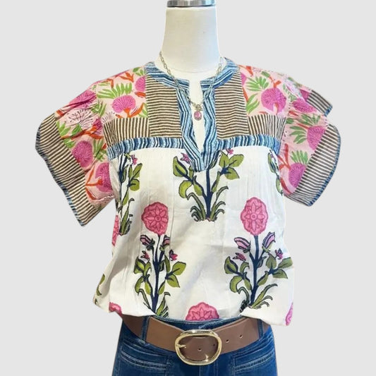 Magdaléna - Haftowana bluzka w stylu boho