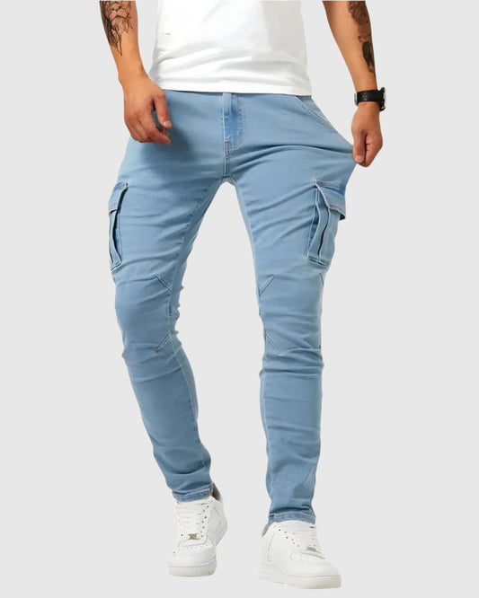 Marino – Spodnie cargo z elastanem