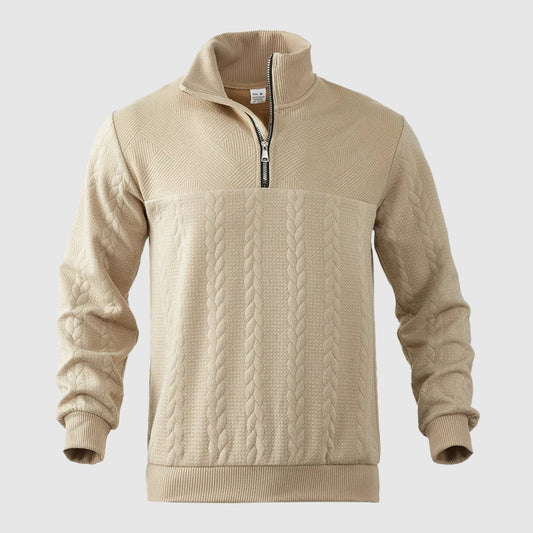 Libuše – Premium sweter z ćwierć zamkiem