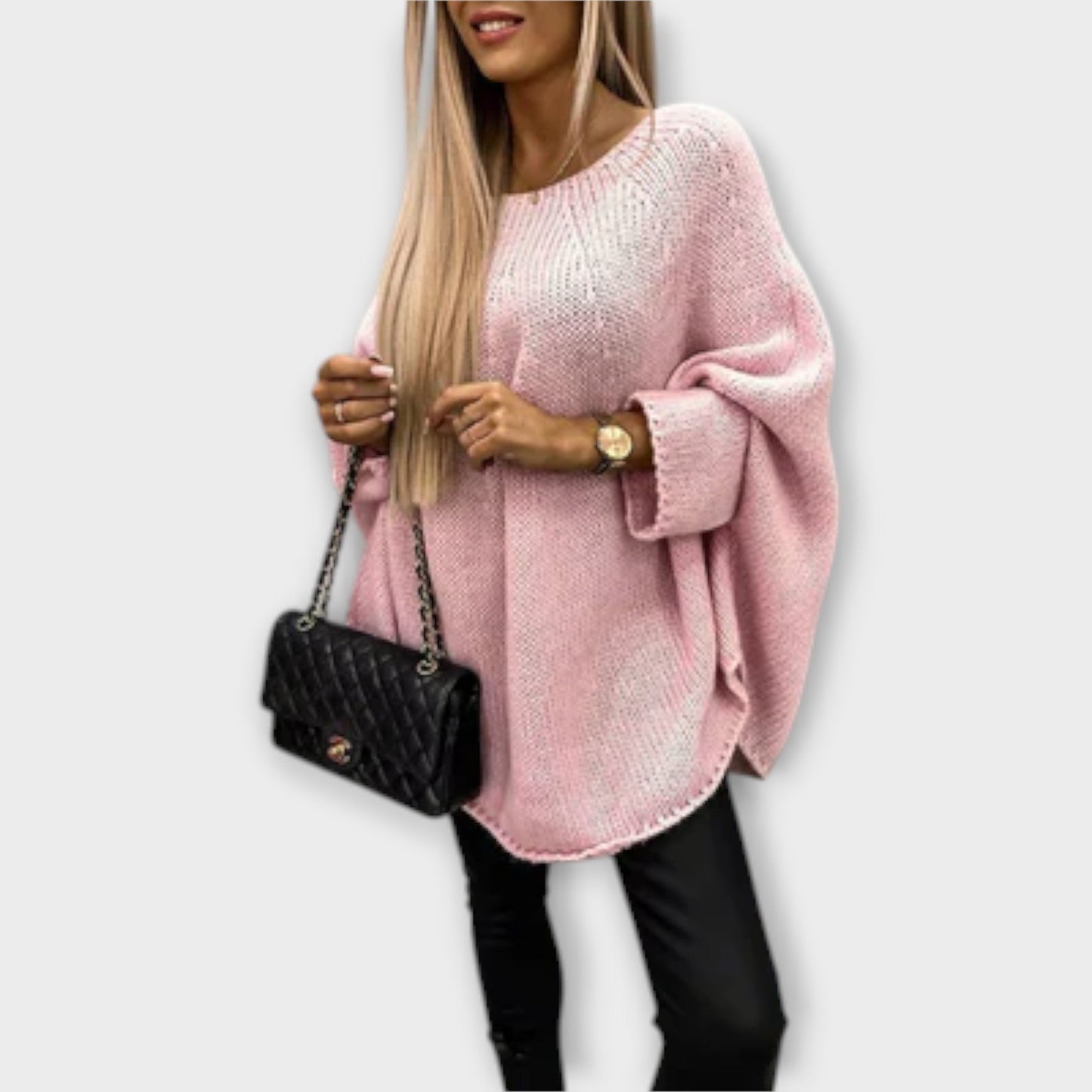 Isabelle - Stylowy damski sweter z okrągłym dekoltem