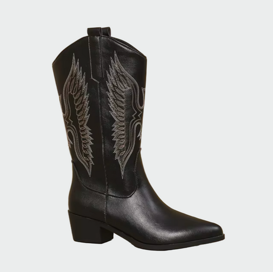 Elena - Skórzane zachodnie kowbojskie buty