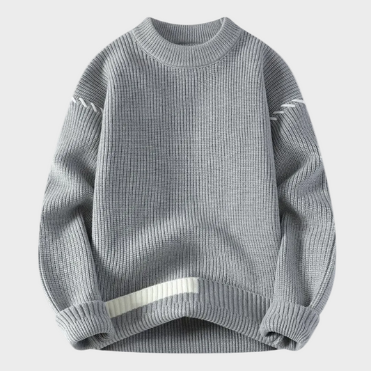 Sweter z okrągłym dekoltem