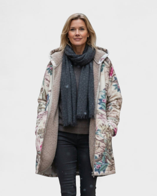Ivy - Pastelowa Botaniczna Kurtka Fleece