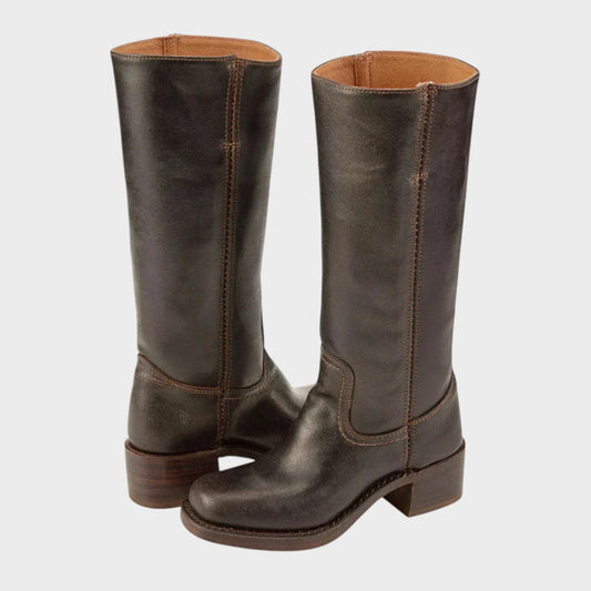 Klára - Klasyczne buty jeździeckie z wysokim cholewką