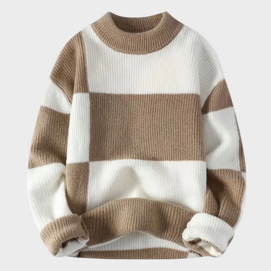 Sweter Geometryczny z Włóczki
