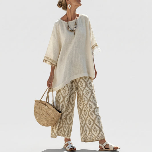 Eduarda - Elegancki Zestaw Boho Chic